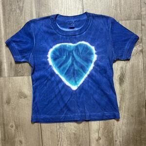 Vintage 90’s Tie Due Heart Baby Tee Women’s one size